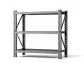 3 Tier Industrial Shelving Rack 47In, Heavy Duty Steel Shelving Unit Adjustable, 51.2
