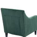 Coolmore Modern Accent Chair,Upholstered Armchair With Scooped Arms For Bedroom,Apartment,Studio,Office,Waiting Room Emerald Corduroy Emerald Primary Living Space Foam Corduroy