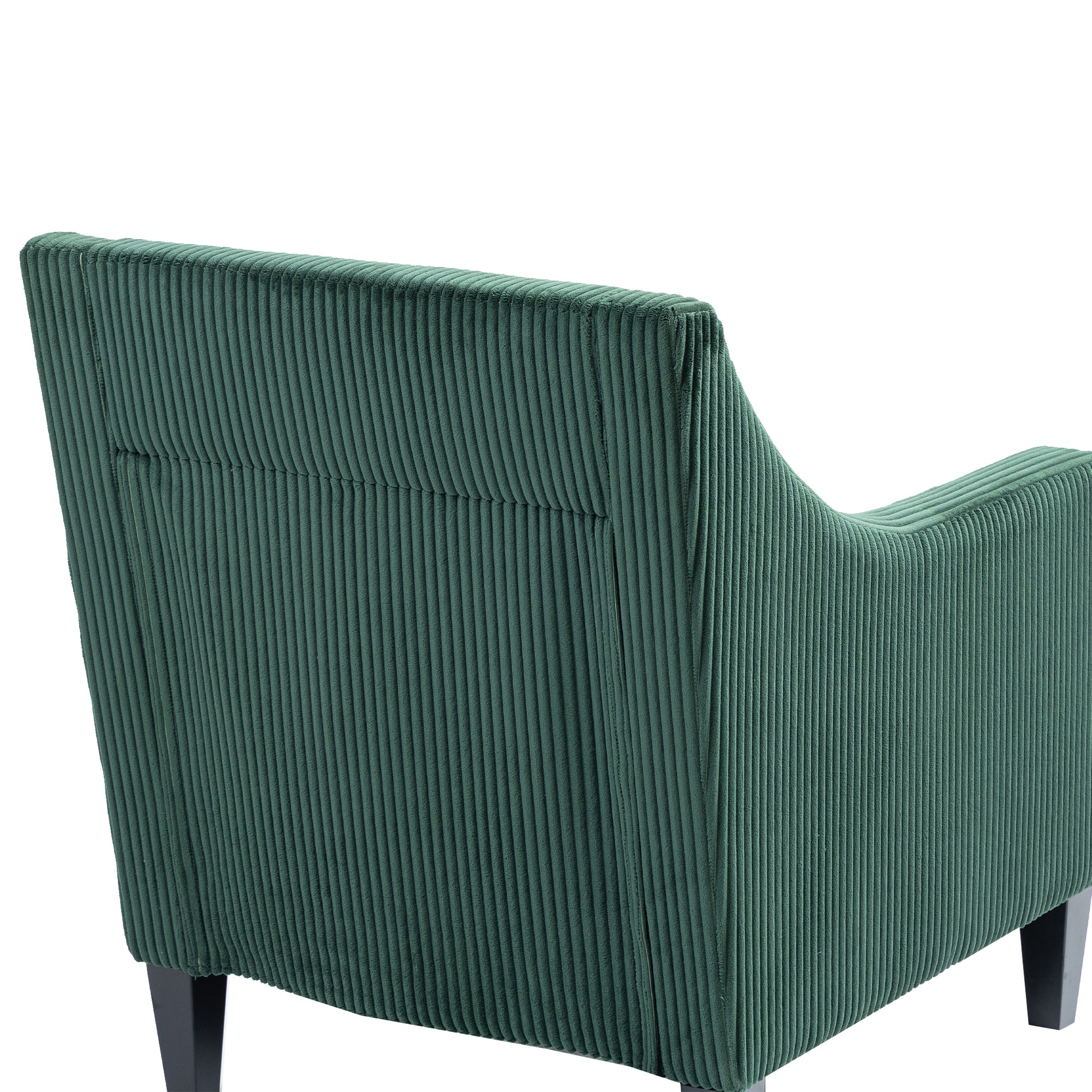Coolmore Modern Accent Chair,Upholstered Armchair With Scooped Arms For Bedroom,Apartment,Studio,Office,Waiting Room Emerald Corduroy Emerald Primary Living Space Foam Corduroy
