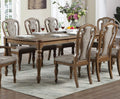 Transitional Style 1Pc Dining Table W 2X Leaves Ash Oak Rectangle Table Unique Design Legs Kitchen Dining Room Oak Seats 8 Dining Room Contemporary,Modern,Transitional Rubberwood Kitchen & Dining Tables Rectangular Rubber Wood,Solid Wood