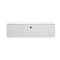 68.9'' Modern Minimalist Tv Stand For Tvs Up To 75 Inches, Entertainment Center Media Console Cabinet With Adjustable Shelves For Living Room White 70 79 Inches Mdf