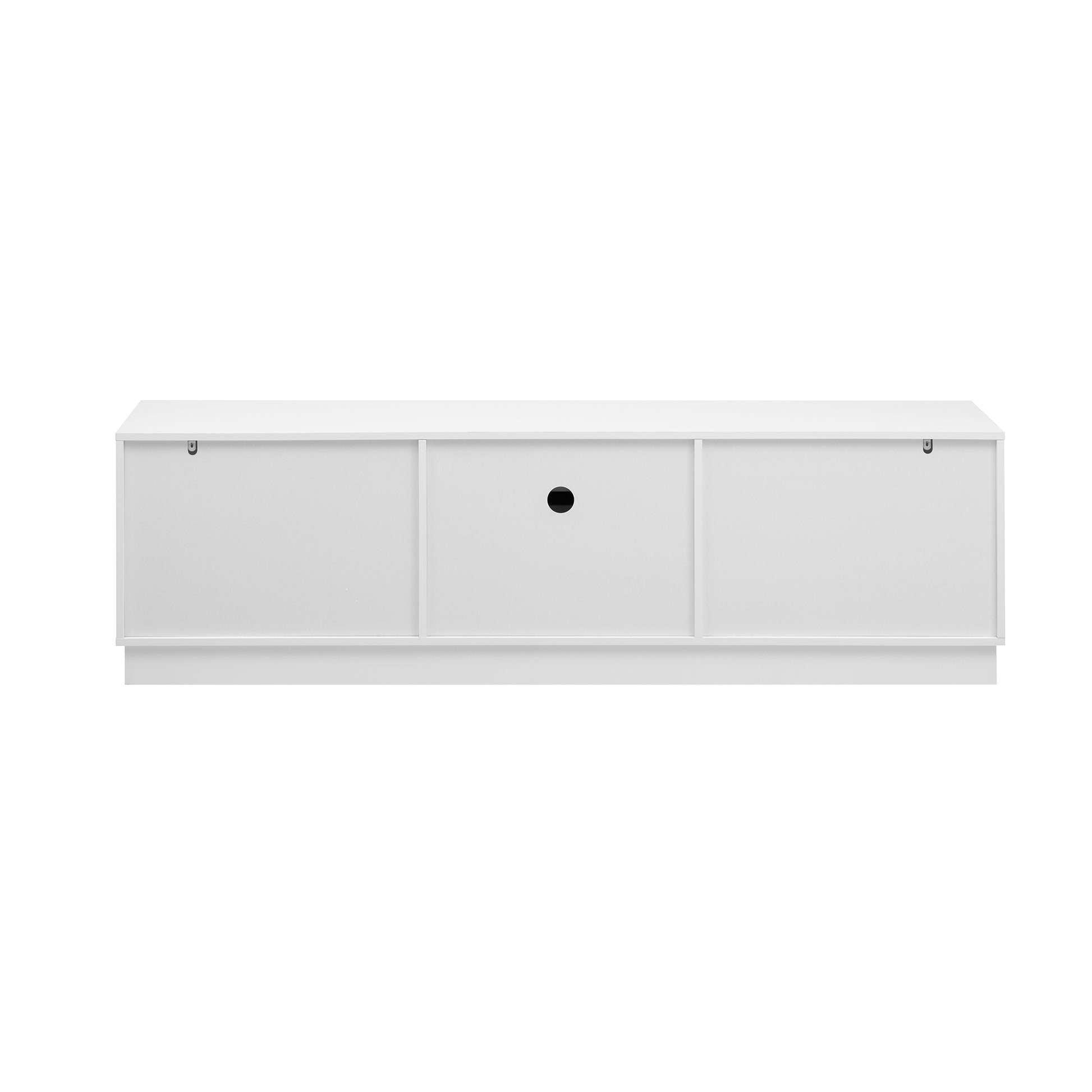 68.9'' Modern Minimalist Tv Stand For Tvs Up To 75 Inches, Entertainment Center Media Console Cabinet With Adjustable Shelves For Living Room White 70 79 Inches Mdf