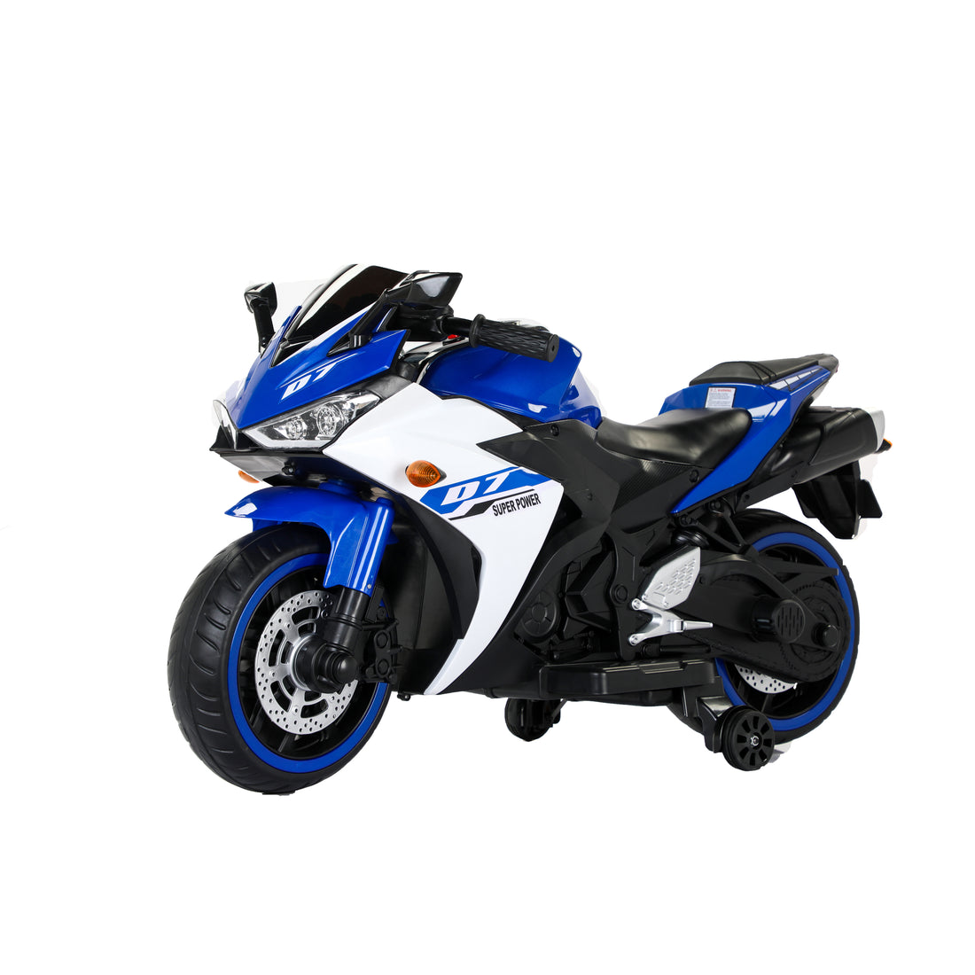 Tamco Electric Motorcycle 12V Kids Toys Motorcycle Kids Electric Car Electric Ride On Toys For 3 4 5 6 Years Boys Girls With Training Wheels Manual Throttle Drive By Hand Lightting Wheels Blue 50 99 Lbs Plastic Indoor & Outdoor Use