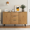 Sideboard Buffet Cabinet With Storage, Wood Coffee Bar Cabinet, 47.2