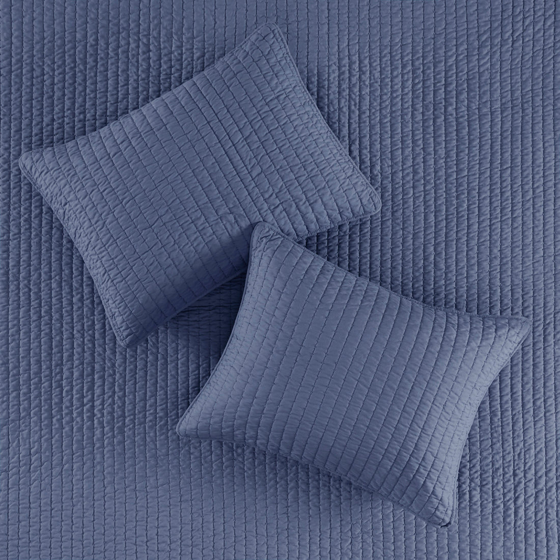 3 Piece Quilt Set Navy King Cal King King Navy Polyester