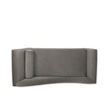 Chaise Lounge Taupe Velvet 2 Seat