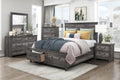 Gray Finish 6 Drawers Storage Dresser 1Pc Wooden Furniture Traditional Design Gray Wood