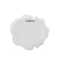 S 2 White Rose Hanging Wall Accents White Resin