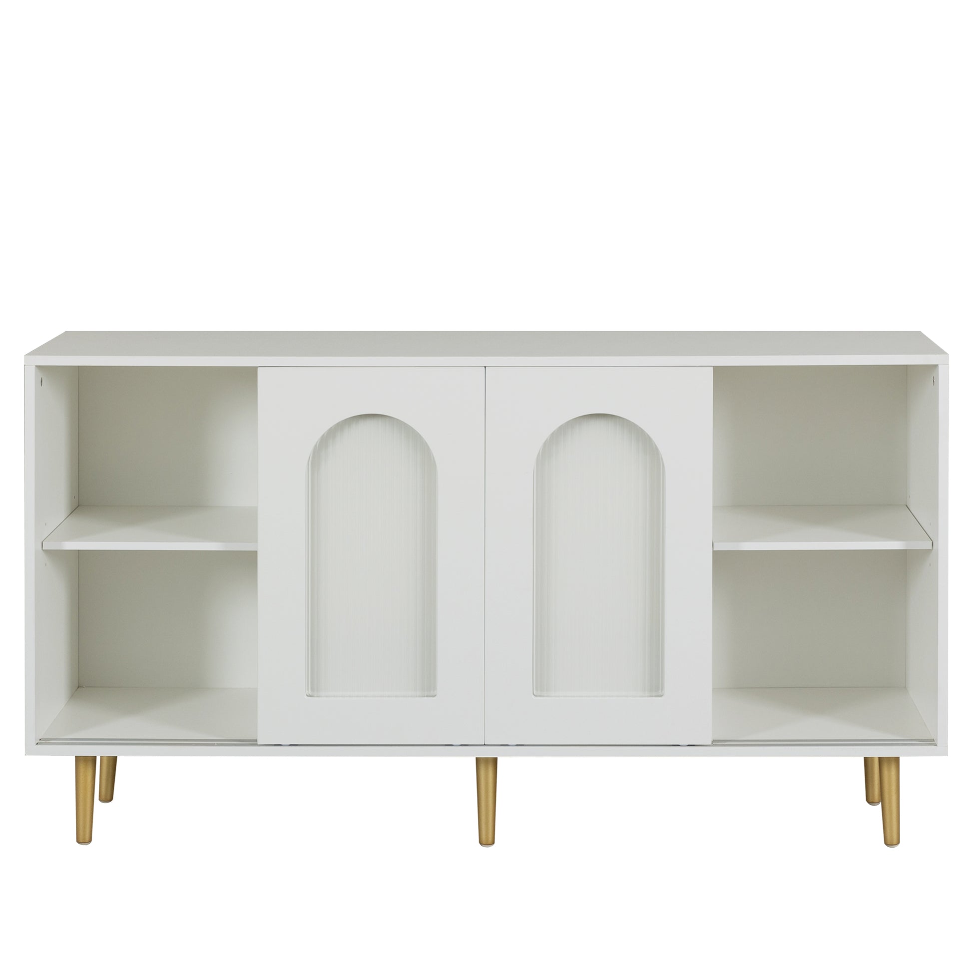 Dresser Drawer Cabinet,Bar Cabinet,Lockers,Sideboard,Buffet Sideboard,Buffet Service Desk,Storagecabinet,Changhong Glass Sliding Door, For Bedroom, Living Room, Kitchen Corridor, Color: White 5 Or More Spaces Barn Door White Primary Living Space Glass