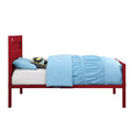 Red Twin Platform Bed Twin Red Iron Bedroom Contemporary Slat Beds Metal