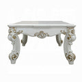 Antique Pearl Coffee Table With Scrolled Leg Ivory Primary Living Space Rectangular Wood Plastic