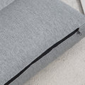 Homcom Folding Floor Chair, Convertible Lazy Sofa Bed, Floor Couch With 6 Position Adjustable Backrest And Pillow For Reading, Gaming, Meditating, Gray Gray Polyester