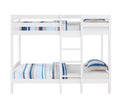 Esin Bunk Bed T T , White Finish Bd01864 Twin White Wood