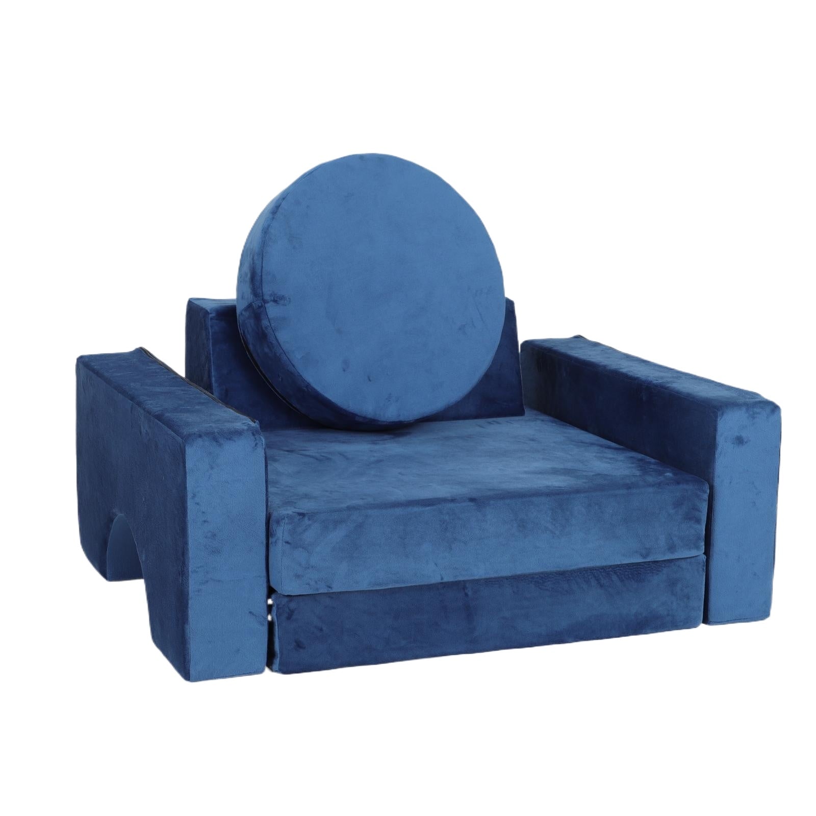 14Pcs Kids Sofa Modular Play Couch,Child Sectional Sofa To Boost Creativity,Boys And Girls Diy Creativing Playroom Couch Furniture For Toddlers Conertible Foam And Floor Cushion Blue Blue Foam Foam