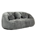 Coolmore Bean Bag Sofa Lazy Sofa Durable Comfort Lounger High Back Bean Bag Chair Couch For Adults And Kids, Indoor & Outdoor, Accent Floor Soft Lounge Chair Gray Chenille Gray Primary Living Space