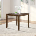 Wooden Dining Square Table, Kitchen Table For Small Space, 4 Person Dining Table, Walnutonly The Table Walnut Seats 4 Gray Dining Room Acacia Square Acacia Wood