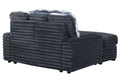 Shine Grey Lounger Sofa With Usb Gray Fabric