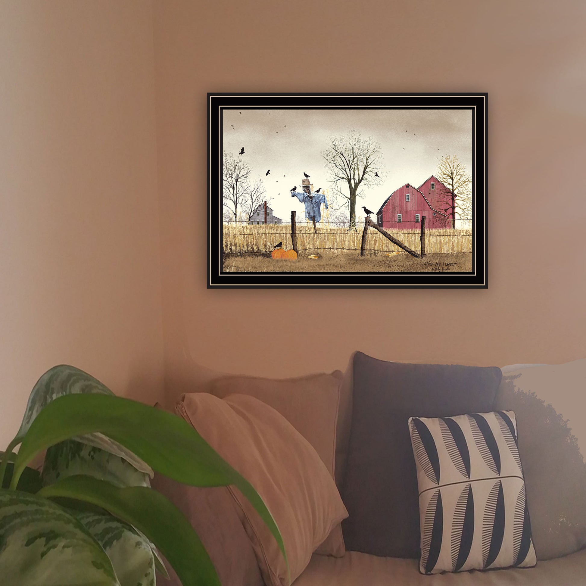 After The Harvest Black Framed Wall Art For Living Room, Bedroom Wall Art Print For Home Decor By Billy Jacobs Multi Wood Paper