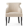 Arm Chair Light Beige Fabric