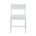 White Open Back Kids Chair White Bedroom Wood Metal