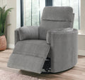 Sagen Glider Recliner W Swivel, Charcoal Chenille Lv01879 Charcoal Chenille