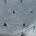 Ottoman Light Grey Velvet