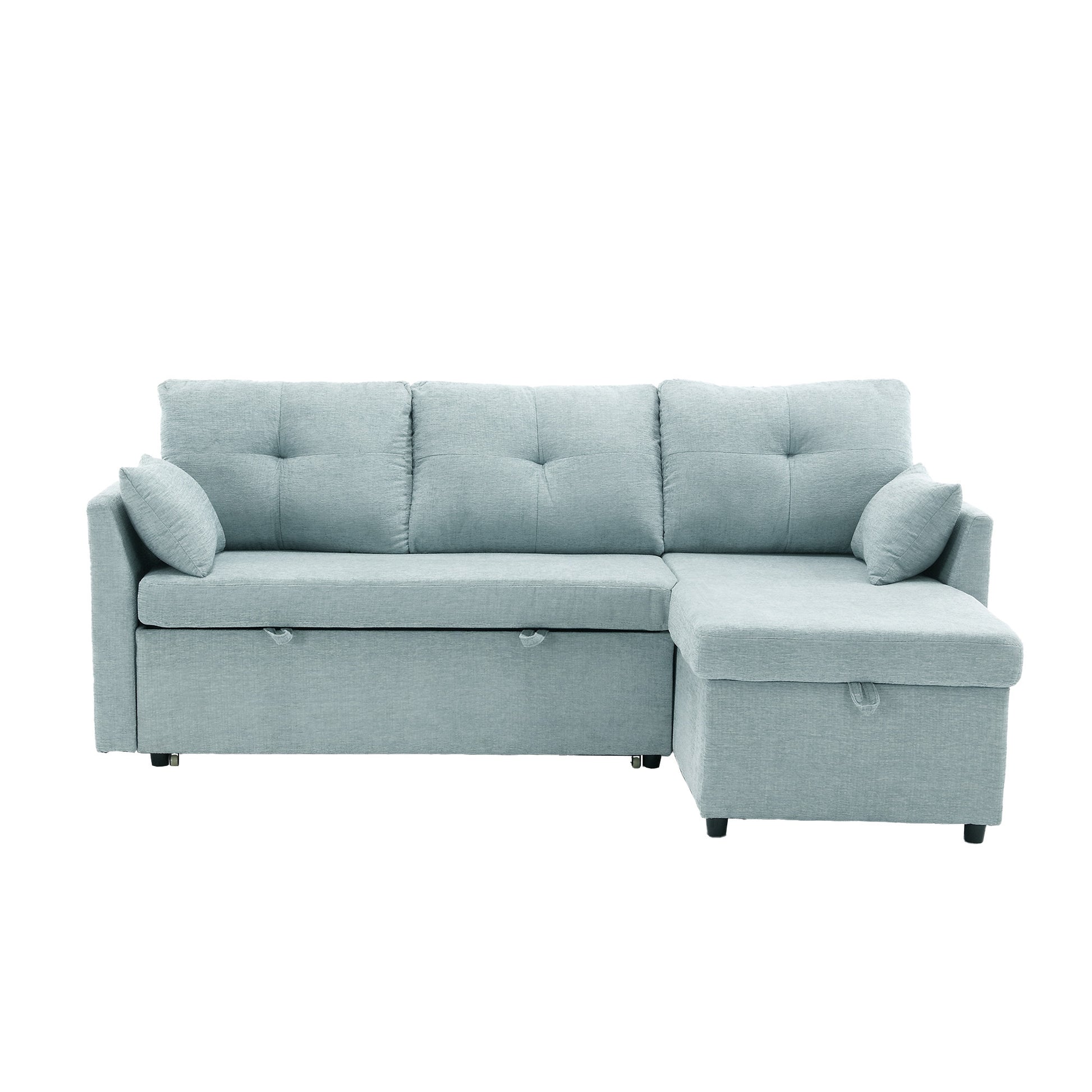 United Modular Sectional Sofa L Shaped Modular Couch With Reversible Chaise Modular Sofa Sectional Couch With Storage Seats Mint Green Chenille 3 Seat