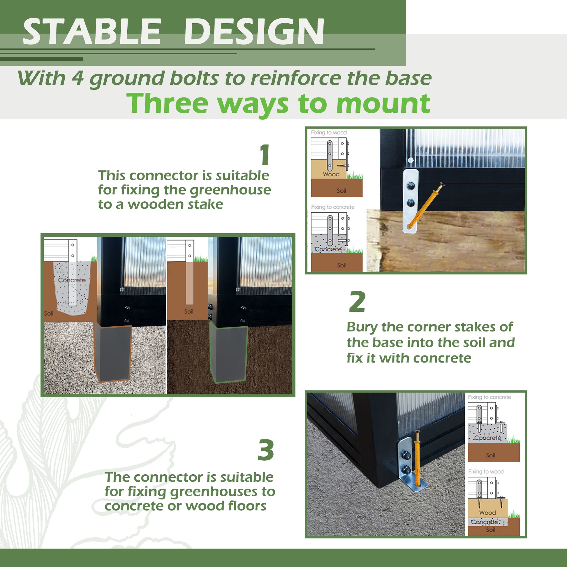 6X8 Ft Greenhouse For Outdoors, Polycarbonate Greenhouse With Quick Setup Structure And Roof Vent, Aluminum Large Walk In Greenhouse For Outside Garden Backyard, Black Black Aluminium