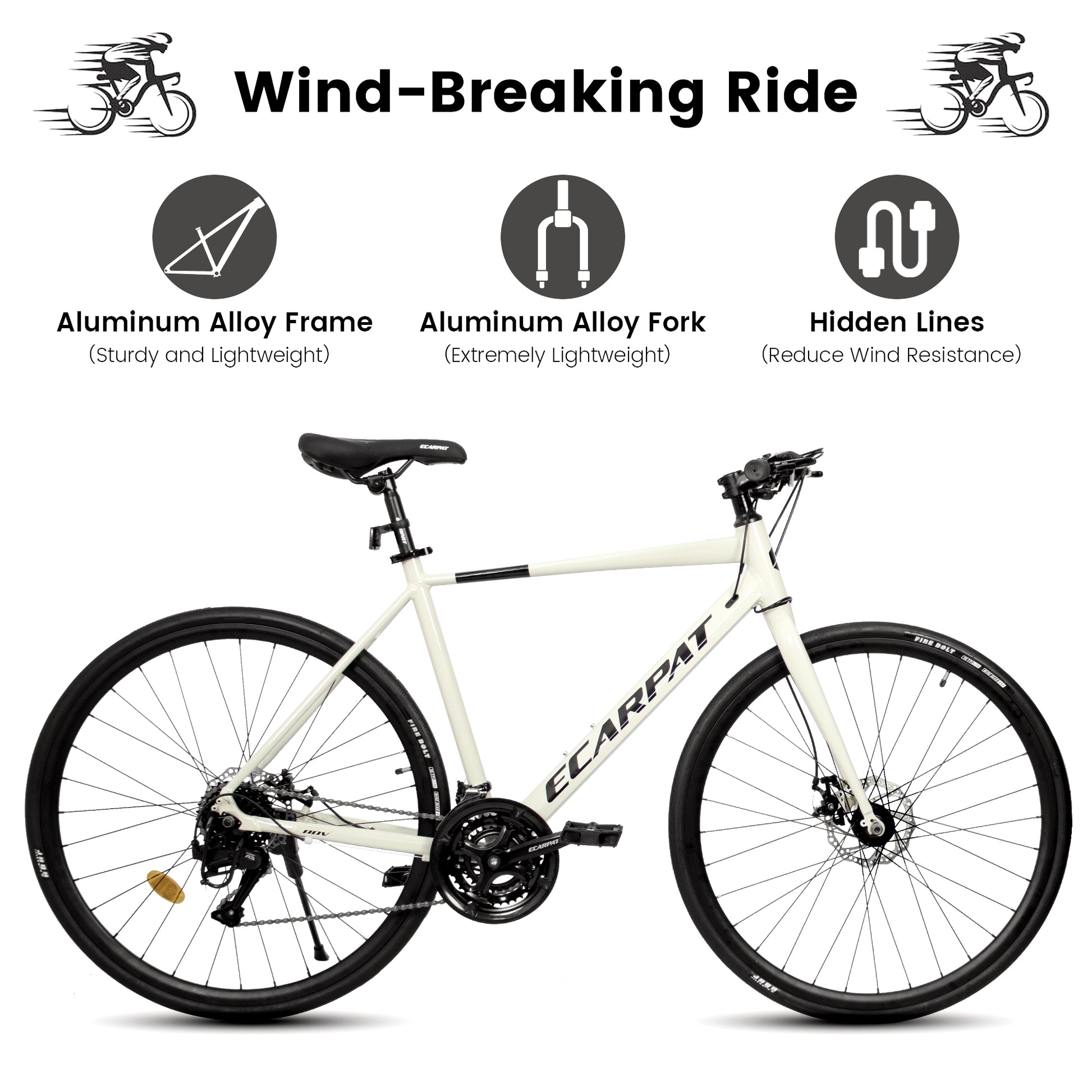 A28320 Mountain Bikesuspension Fork, Steel Frame Disc Brake For Men Women Mens Bicycle Adlut Bik Cycling Cream Without Anti Slip Garden & Outdoor American Design Multifunctional Aluminium