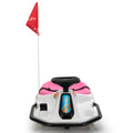 24V Brushless Drift Car,Toddler Ride On Car, Music, Bluetooth White Pink White Pink Polypropylene