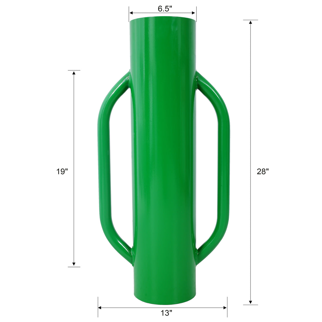 Iron Fence Post Driver, 37Lb Metal Fence Post Driver With Handle, Heavy Duty T Post Pounder Rammer For Installing Fence Post ,Green Green Steel