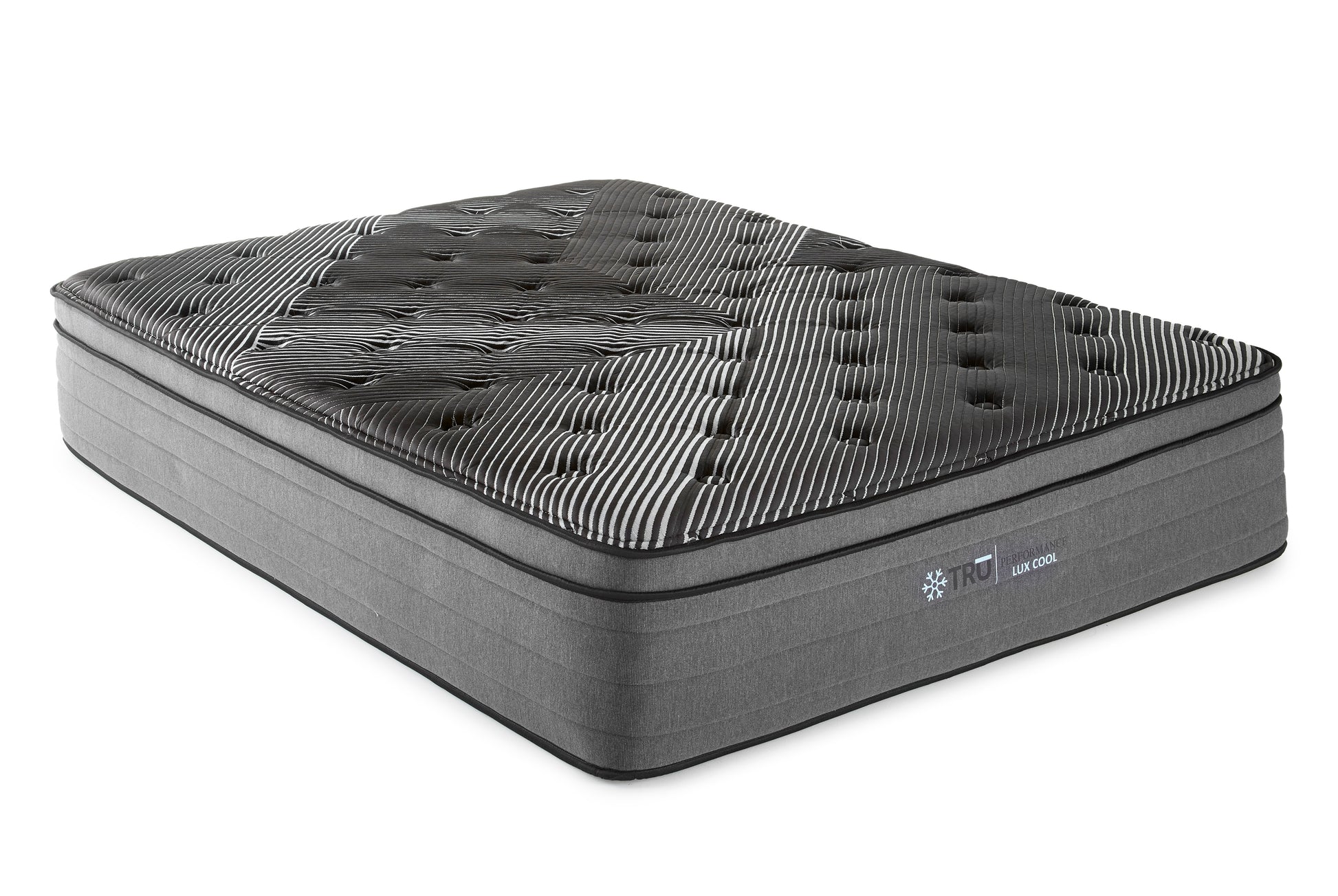 15" Pure Ice Eurotop Ultra Plush King Mattress Black Foam Spring King