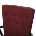 Arm Chair Brick Red Fabric