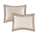 7 Piece Comforter Set Taupe Brown Queen Queen Taupe Brown Polyester