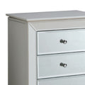 Wood Jewelry Armoire Having 6 Drawers With Mirror Front, White White Wood