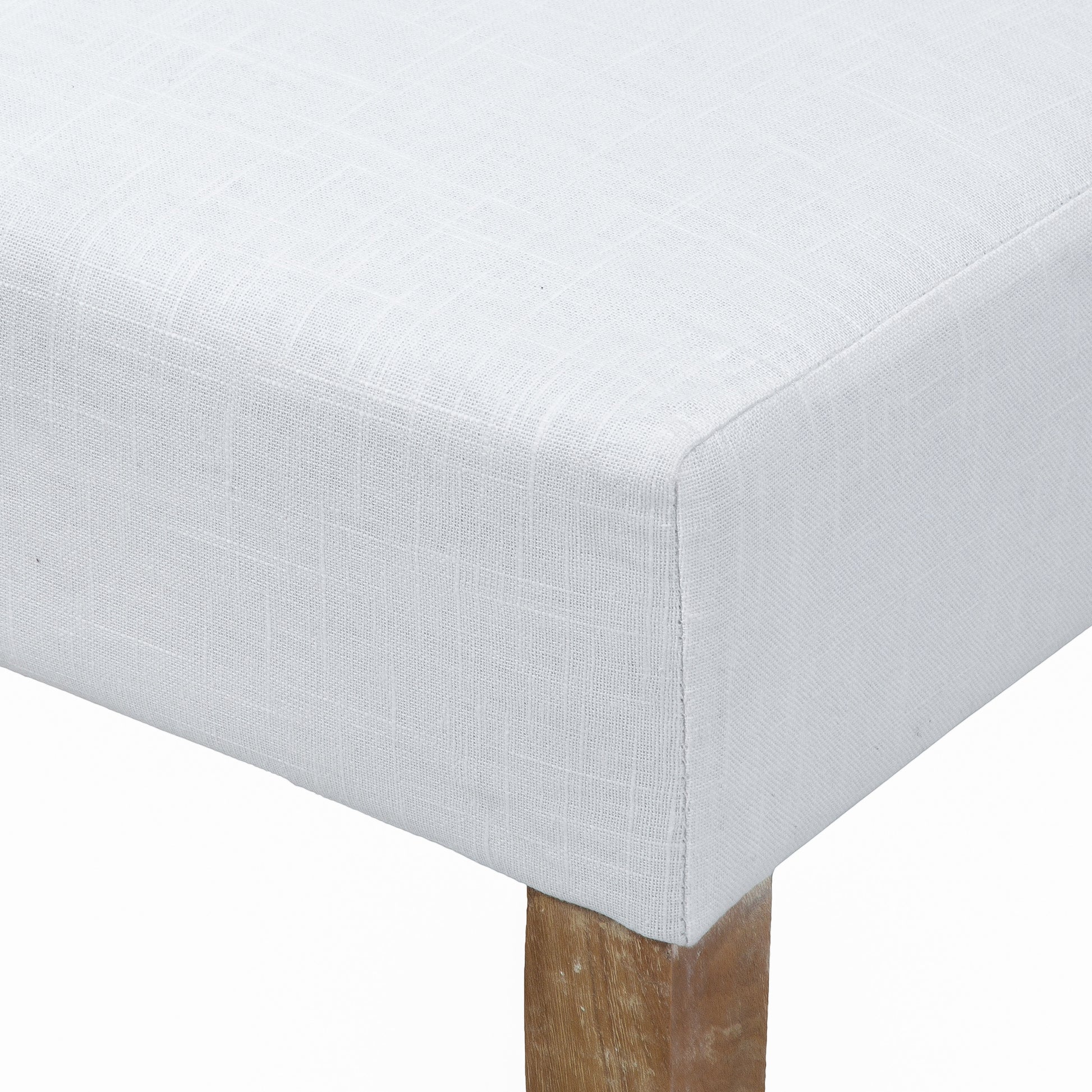 Broxton Tuft Dining Rolltop Kd2Pcs Set White Fabric