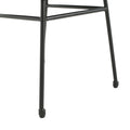 Dark Brown Chair 2 Black Accent Table Dark Brown Pe Rattan Iron,Wood