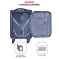 24 Inch Suitcase Navy Blue Blue Oxford Fabric