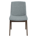 Crystal Dining Chair Set Of 2 Grey Polyester