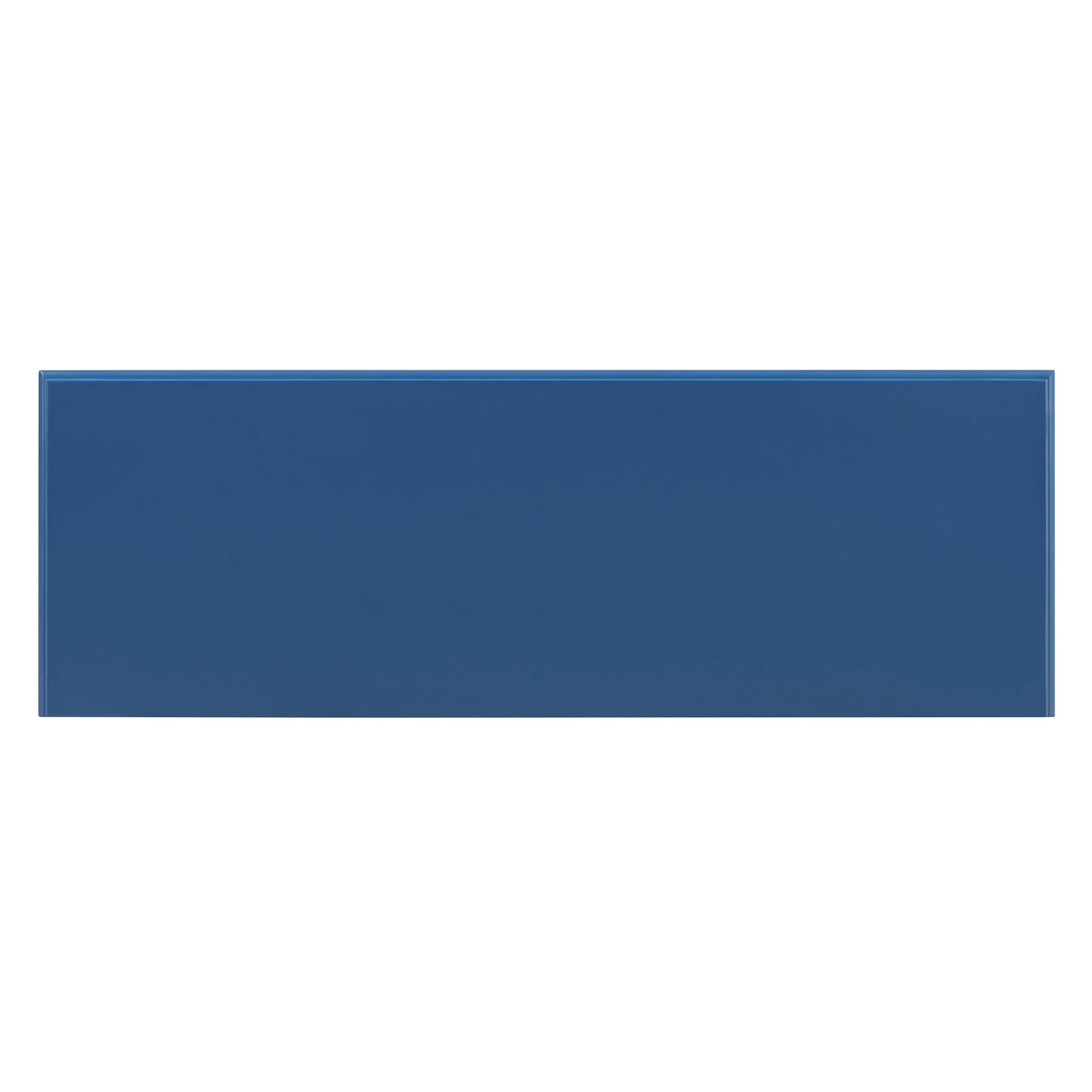 Entryway Table With 2 Drawers, Rustic Console Table With Open Shelf And Rubber Wood Legs For Entryways, Living Rooms, And Hallways Navy Navy Mdf,Rubber Wood