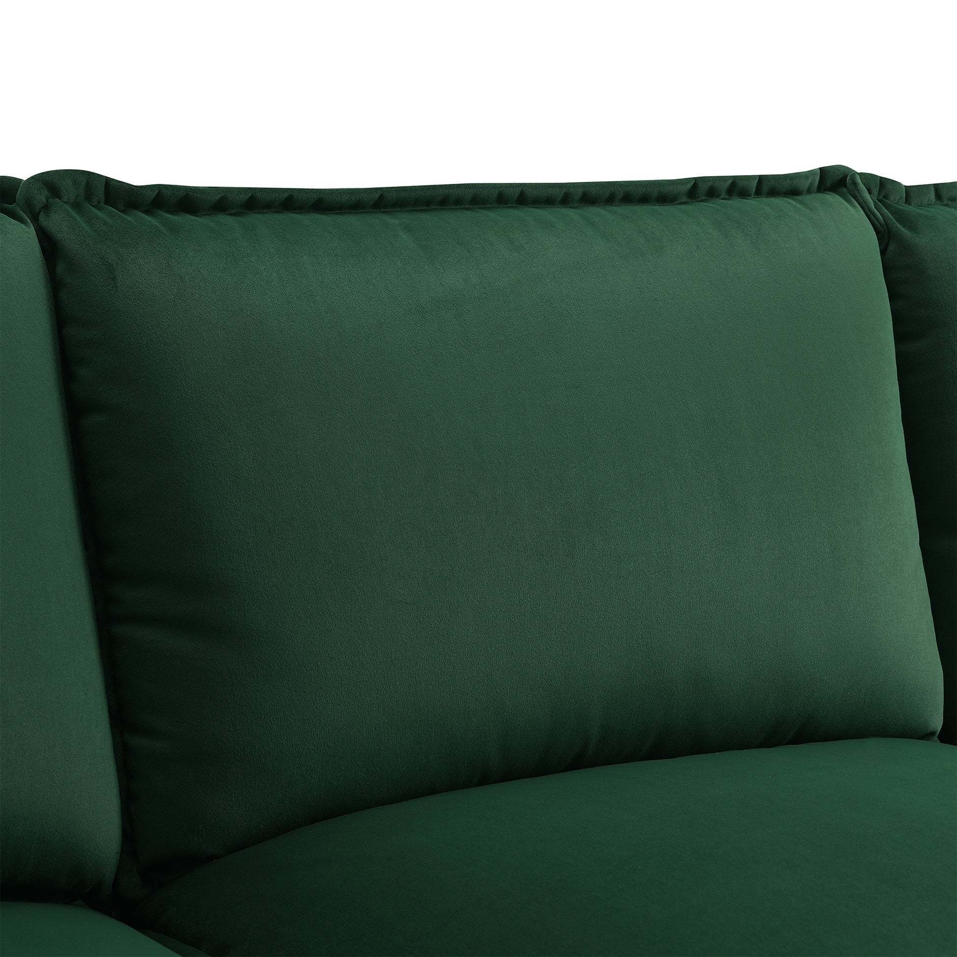 110*55" Modern U Shaped Sectional Sofa With Waist Pillows,6 Seat Upholstered Symmetrical Sofa Furniture,Sleeper Sofa Couch With Chaise Lounge For Living Room,Apartment,5 Color Green Velvet 6 Seat