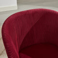 Ts Stripe Dinding Chair 1Pc Wine Red Wine Red Velvet