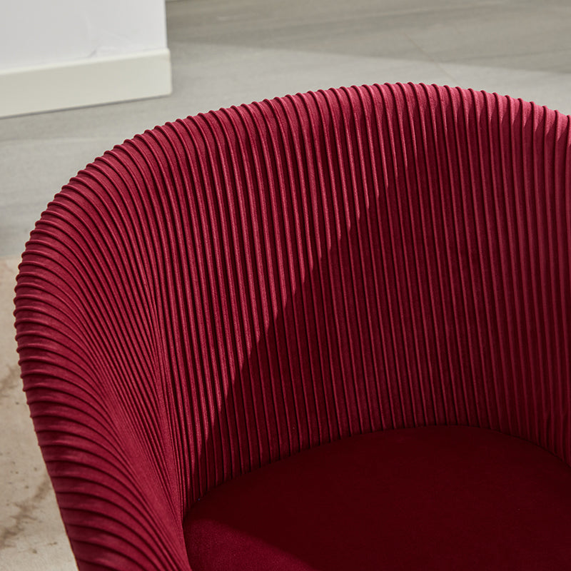 Ts Stripe Dinding Chair 1Pc Wine Red Wine Red Velvet
