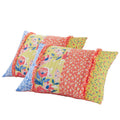 Lio 3 Piece Microfiber Queen Quilt Set, Bohemian Floral Pattern, Multicolor Queen Multicolor Fabric