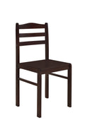 7Pc Dining Set Brown Finish Dining Table And 6 Chairs, Mdf And Solid Wood, Dining Kitchen Set Furniture Brown Seats 6 Dining Room 4 Leg Rectangular Dining Table With Chair Mdf