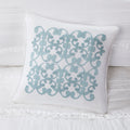 4 Piece Microfiber Reversible Ruffle Quilt Set With Throw Pillow White Full Queen Full White Cotton