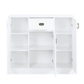 White High Gloss 3 Door Server With Drawer White Dining Room Drawers Included Mdf