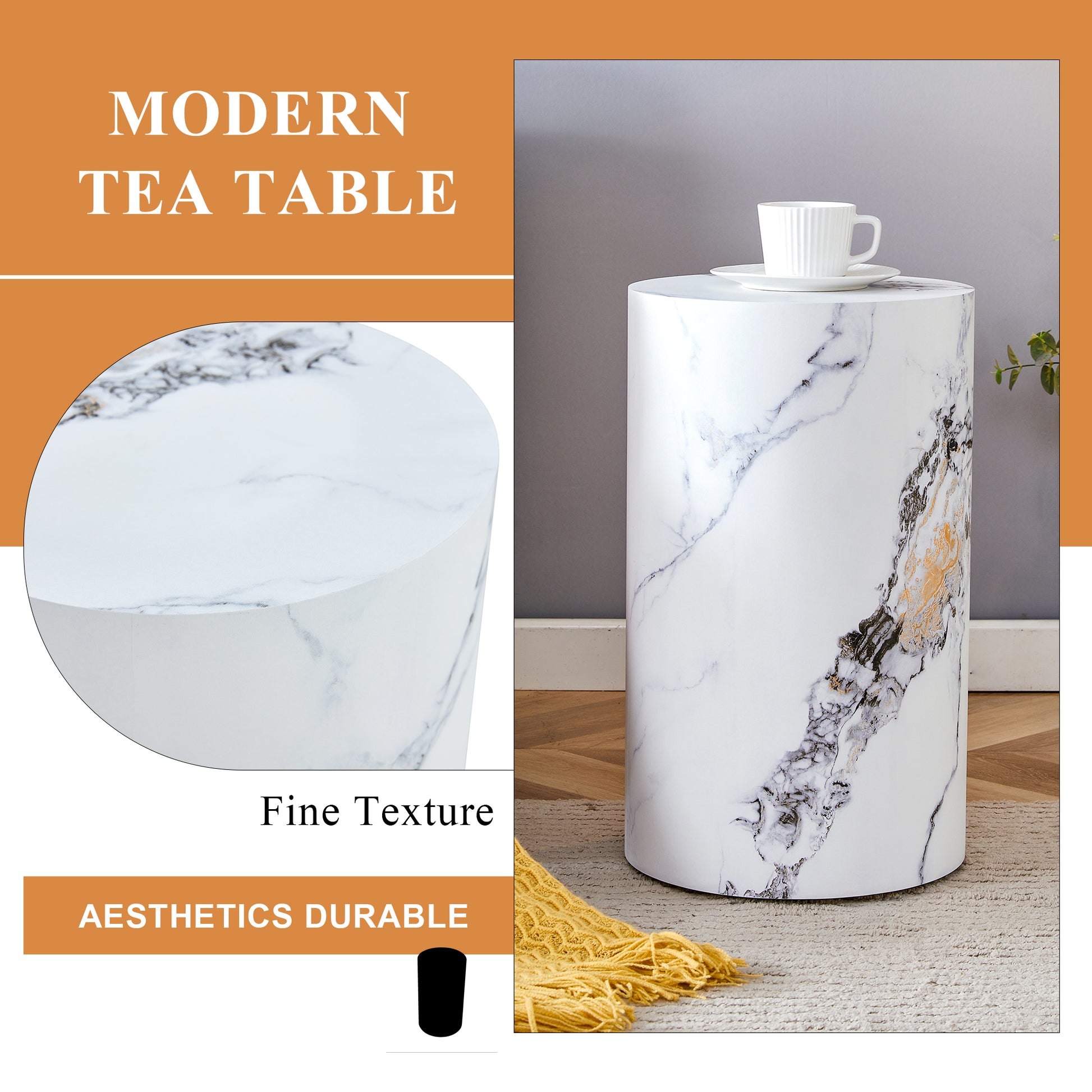 The Cylindrical Table With Its Patterned Design Can Be Easily Integrated Into A Variety Of Interior Styles, From Coffee Tables To Small Dining Tables, Workbenches Or Makeshift Writing Desks. White Mdf