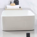 Vessel Bathroom Sink Basin In White Ceramic Single Basin Ceramic Farmhouse Kitchen Sink With Basket Strainer White Ceramic