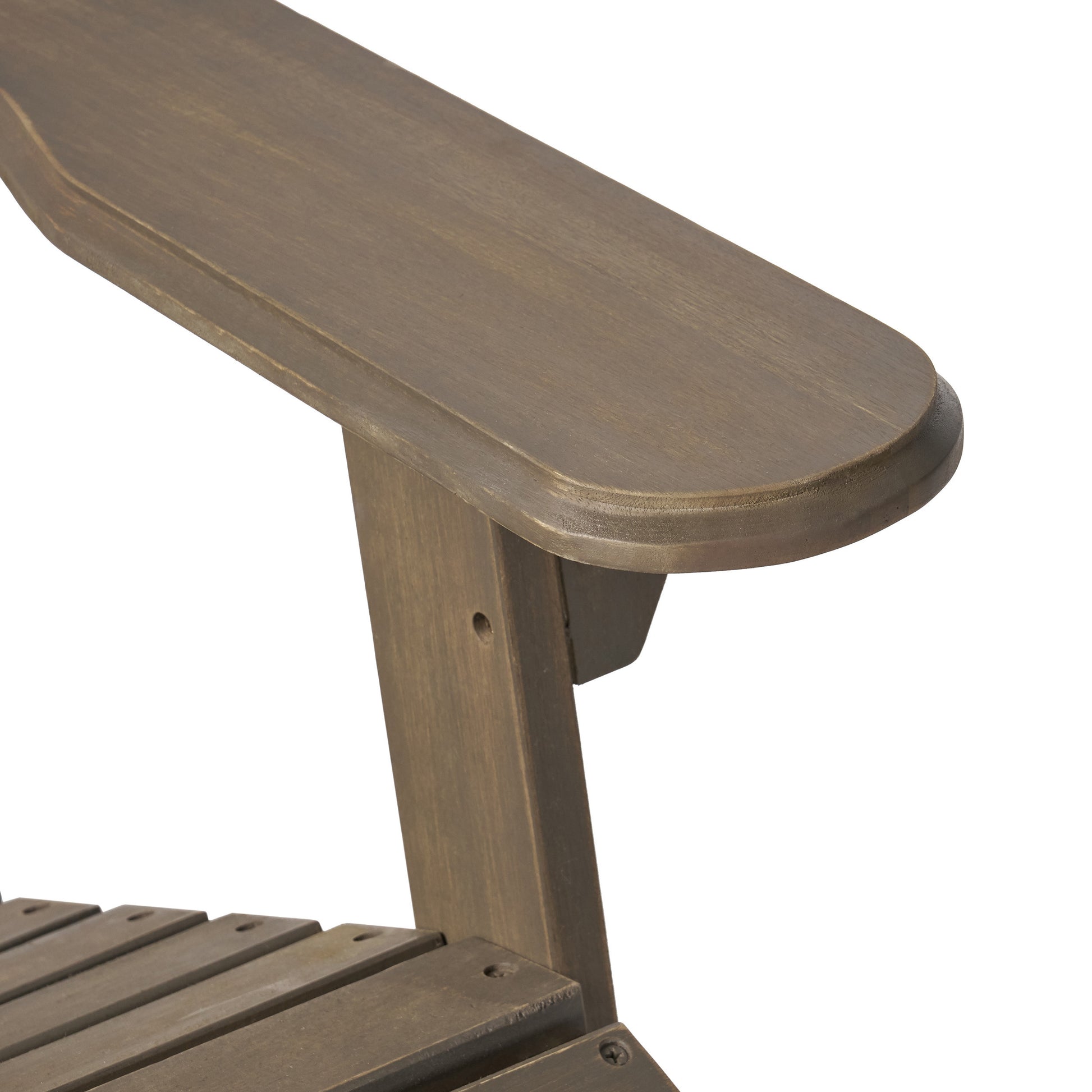 Malibu Reclining Adirondack Chair Grey Acacia Wood